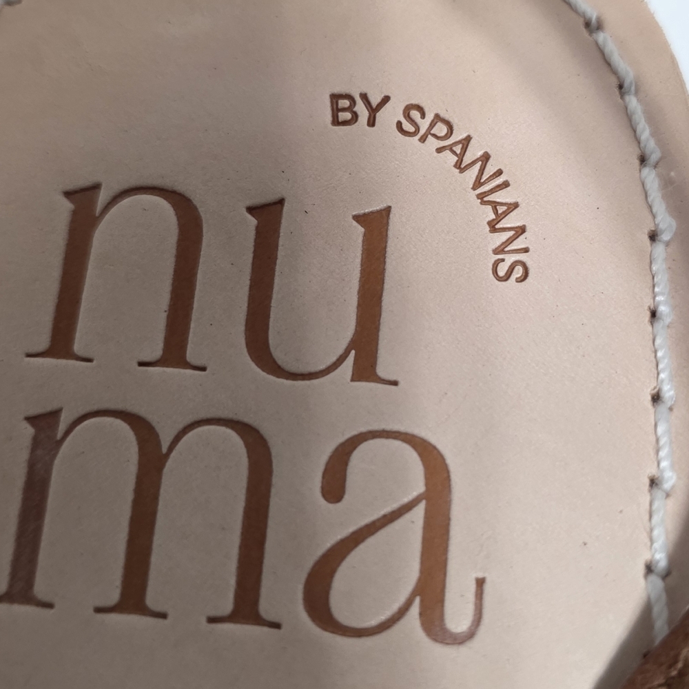 Numa By Spanians Brown Leather Sandals Sz 37 - Picture 7 of 9